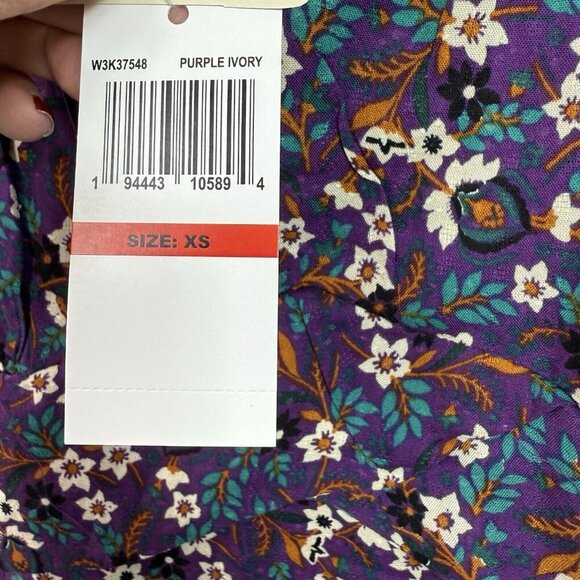 BAND OF THE FREE Floral Short Sleeve Mini Dress Size XS Boho Cottage NWT - Picture 9 of 9
